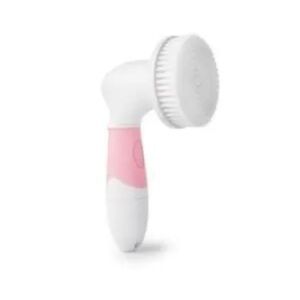 Gentle Pink and White Facial Cleansing Brush